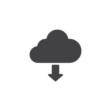 Bulut vektör simge indir