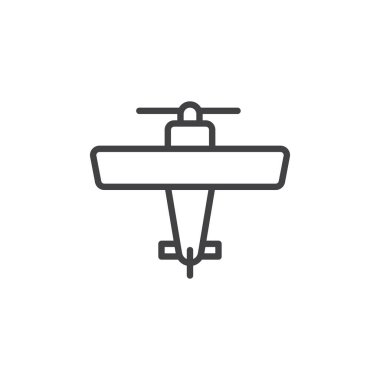 Pervane uçak hattı simgesi