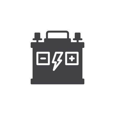Araba akü vektör simgesi
