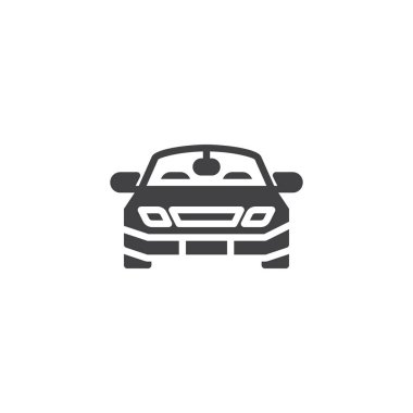 Araba önden görünüm vektör simgesi