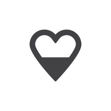 Aşk kalp enerjisi vektör simgesi