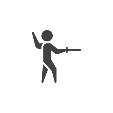 Eskrim adam vektör simgesi