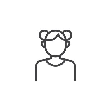 Kız avatar satırı simgesi