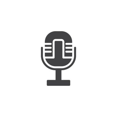 Mikrofon vektör simgesi