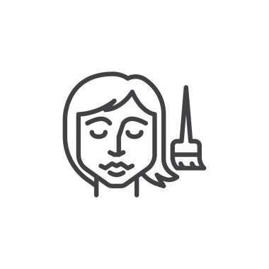 Saç maskeleme hattı simgesi