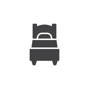 Tek Kişilik Yatak vektör simgesi