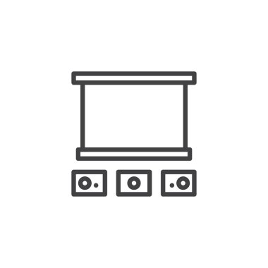 Ev sinema hattı simgesi