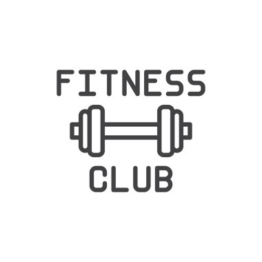 Fitness Kulübü Halter hattı simgesi