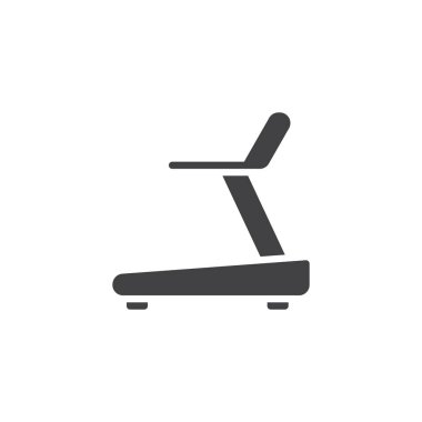 Koşu bandı makine vektör simgesi