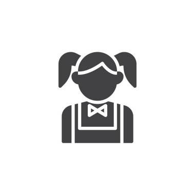 Liseli avatar vektör simgesi