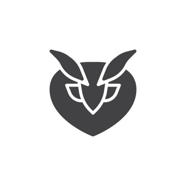 Baykuş kafa vektör simgesi