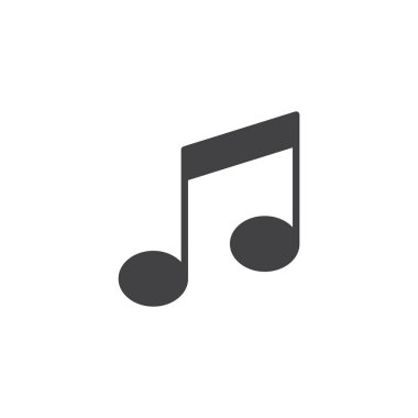 müzik nota vektör simgesi