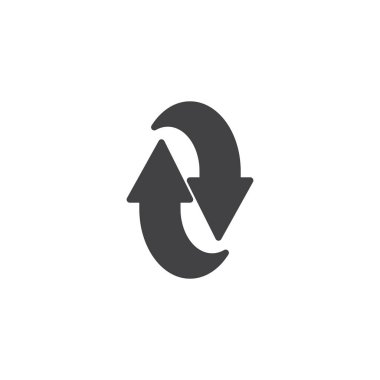 Yukarı aşağı oklar vektör simgesi