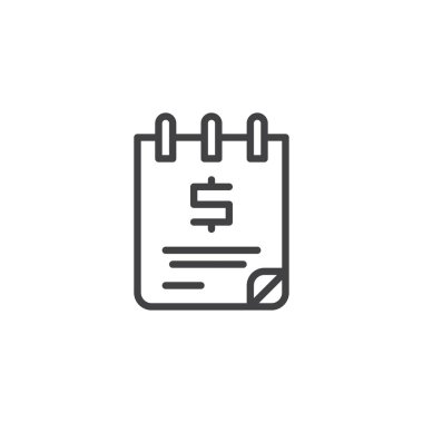 Para defter satırı simgesi