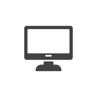 PC monitör vektör simgesi