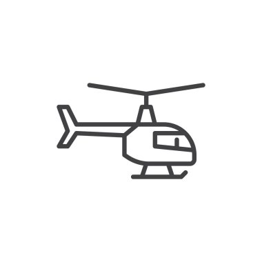Helikopter çizgisi simgesi