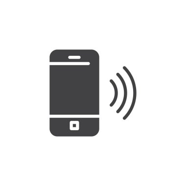 Zil sesi cep telefonu vektör simgesi