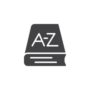 Sözlük kitabı vektör simgesi