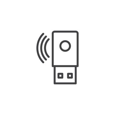 USB taşınabilir modem hattı simgesi