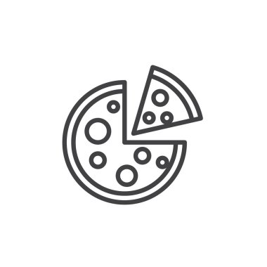 Bütün pizza dilimi satırı simgesi