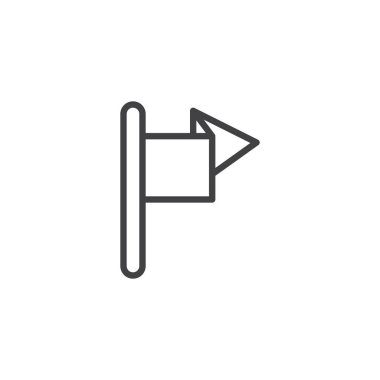 Sallanan bayrak çizgisi simgesi