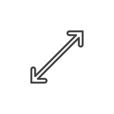 Ok çizgisi simgesini yeniden boyutlandırma