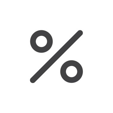 İskonto yüzdesi vektör simgesi