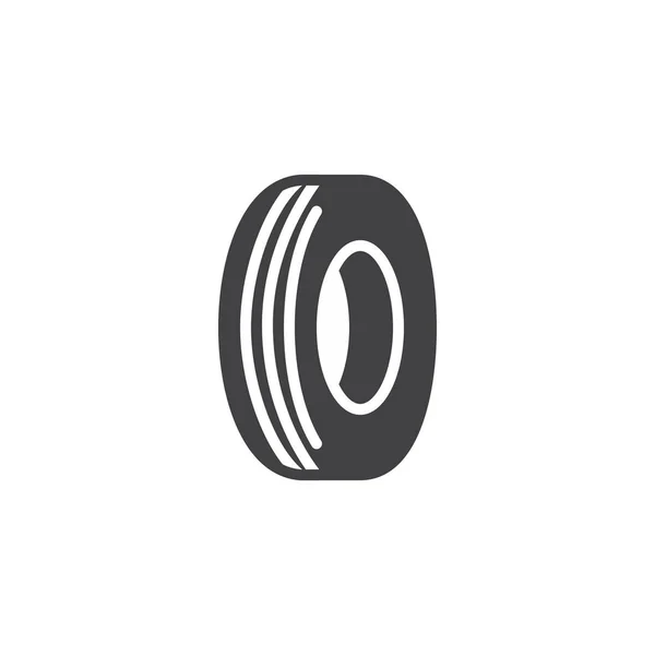Carro pneu vetor ícone — Vetor de Stock