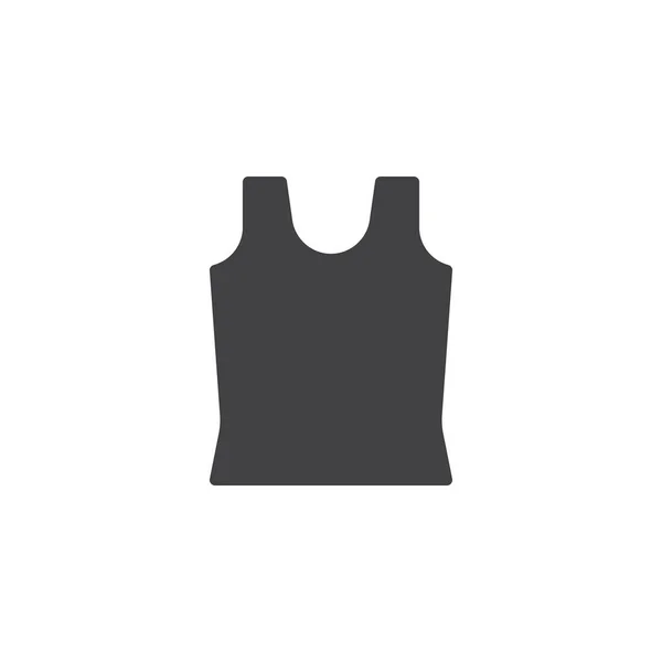 Sleeveless shirt vector icon — Stock Vector