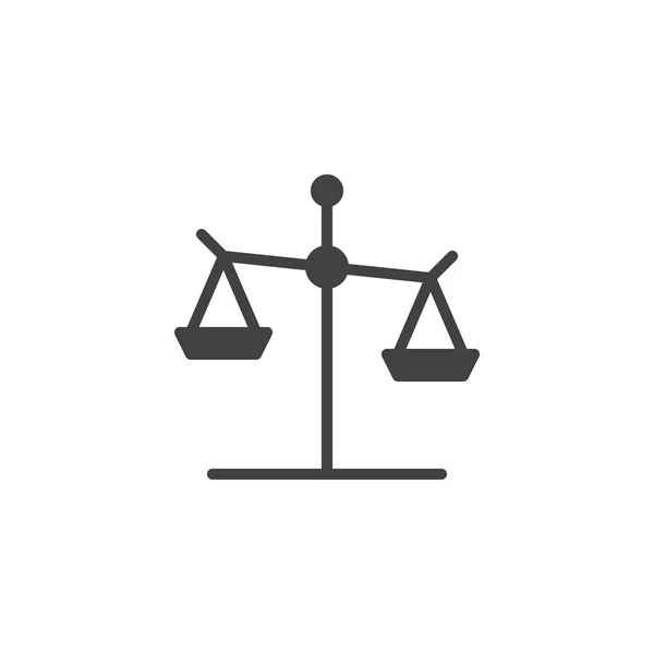 Ikona wektora Skala sprawiedliwości — Wektor stockowy