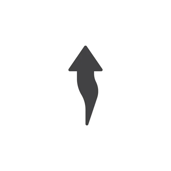 Ellop felfelé mutató nyíl vektor ikon — Stock Vector