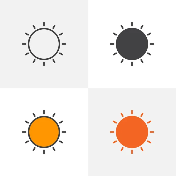 Sun shining icon — Stock Vector