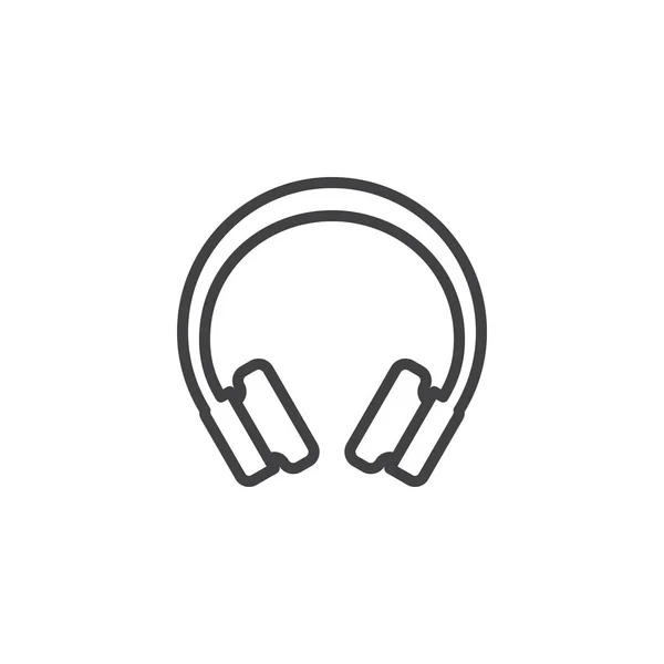 Icono de línea auricular inalámbrico — Vector de stock