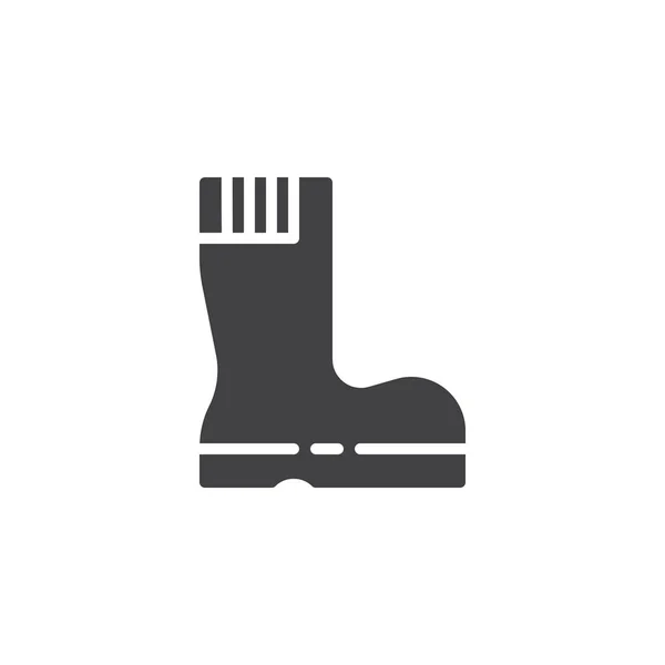 Protective rubber boot vector icon — Stock Vector