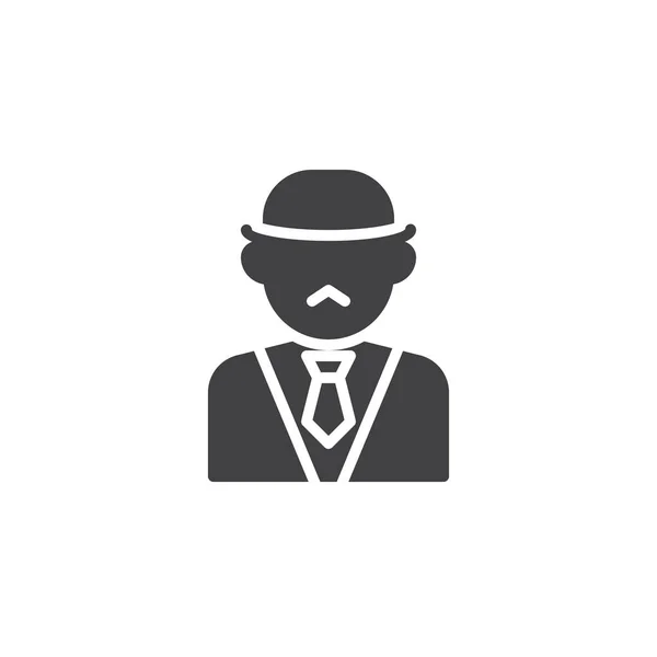 Detective hombre vector icono — Archivo Imágenes Vectoriales