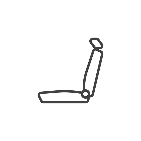 Car seat line icon — Stock Vector