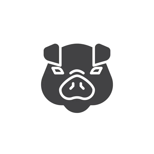 Schweinekopf-Vektorsymbol — Stockvektor