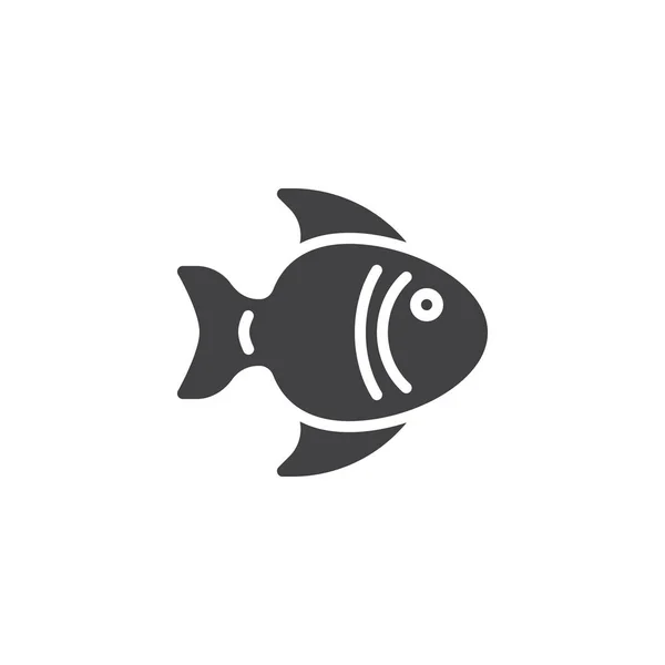 Ícone de vetor de vista lateral de peixe — Vetor de Stock