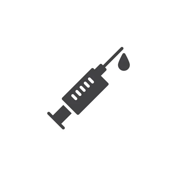 Значок вектора медицинского шприца — стоковый вектор