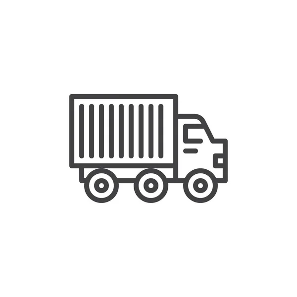 Kamyon kamyon satırı simgesi — Stok Vektör