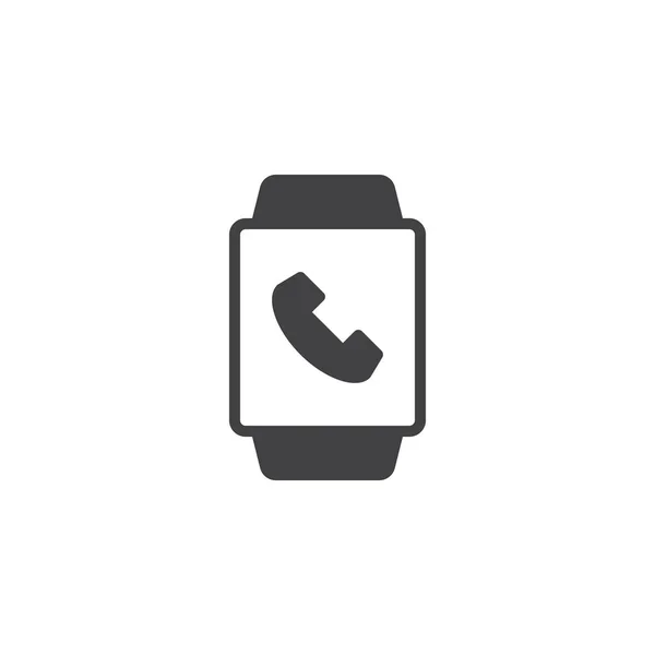 Smart watch calling display vector icon — Stock Vector