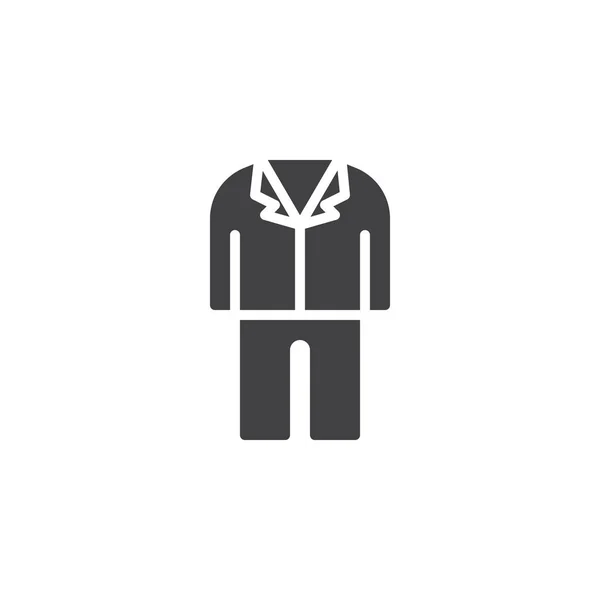 Tuxedo terno vetor ícone — Vetor de Stock