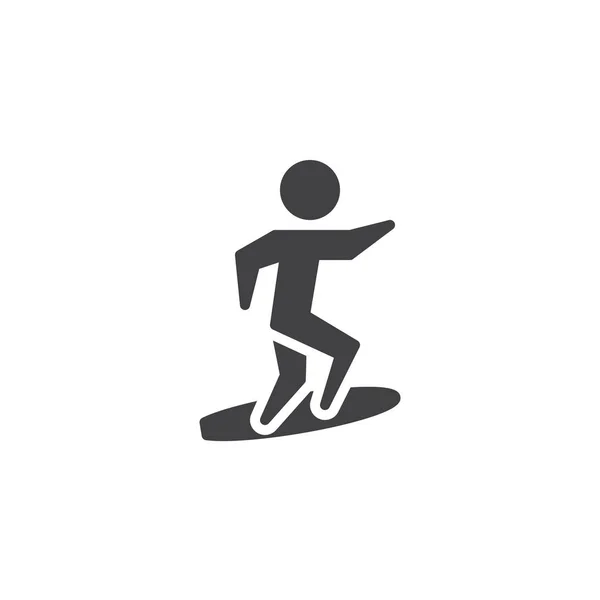 Surfen sport Vector Icon — Stockvector