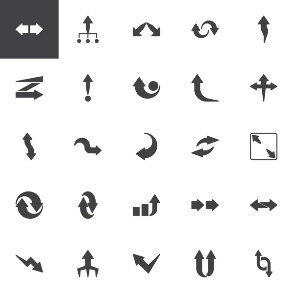 Pijlen Vector Pictogrammen Set — Stockvector