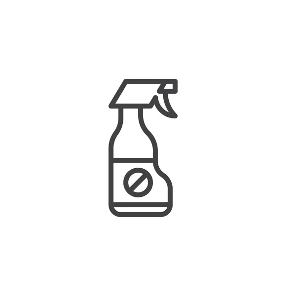 Kártevők taszító spray vonal ikon — Stock Vector
