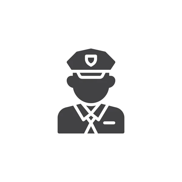 Icône vectorielle avatar policier — Image vectorielle