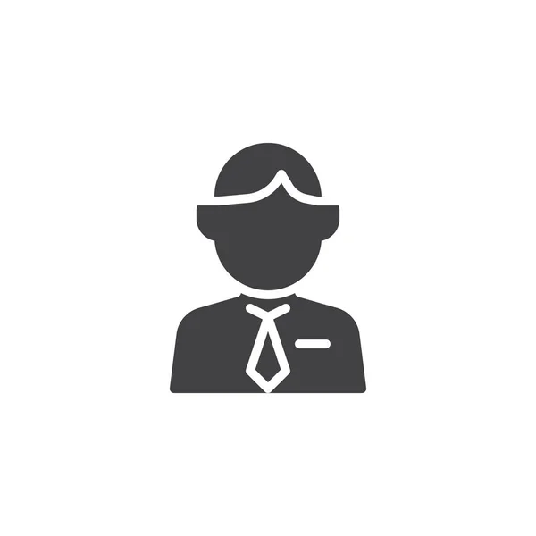 Бізнесмен аватар Векторна іконка — стоковий вектор