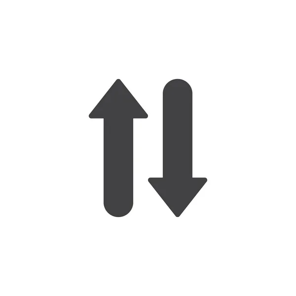 Up and down arrows vector icon — Stock Vector