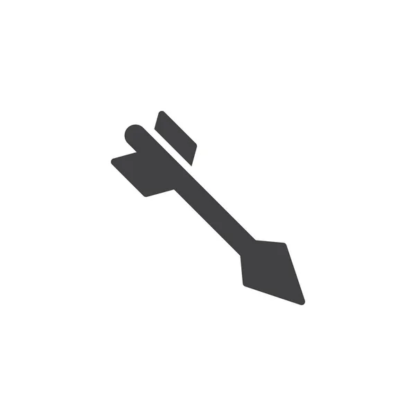 Arco flecha vector icono — Vector de stock