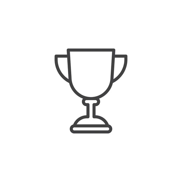 Ikona čáry award Trophy — Stockový vektor